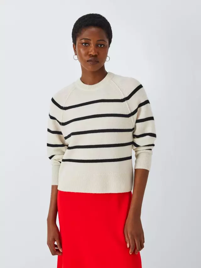 

Джемпер John Lewis Cashmere Lofty Raglan Crew Neck, разноцветный