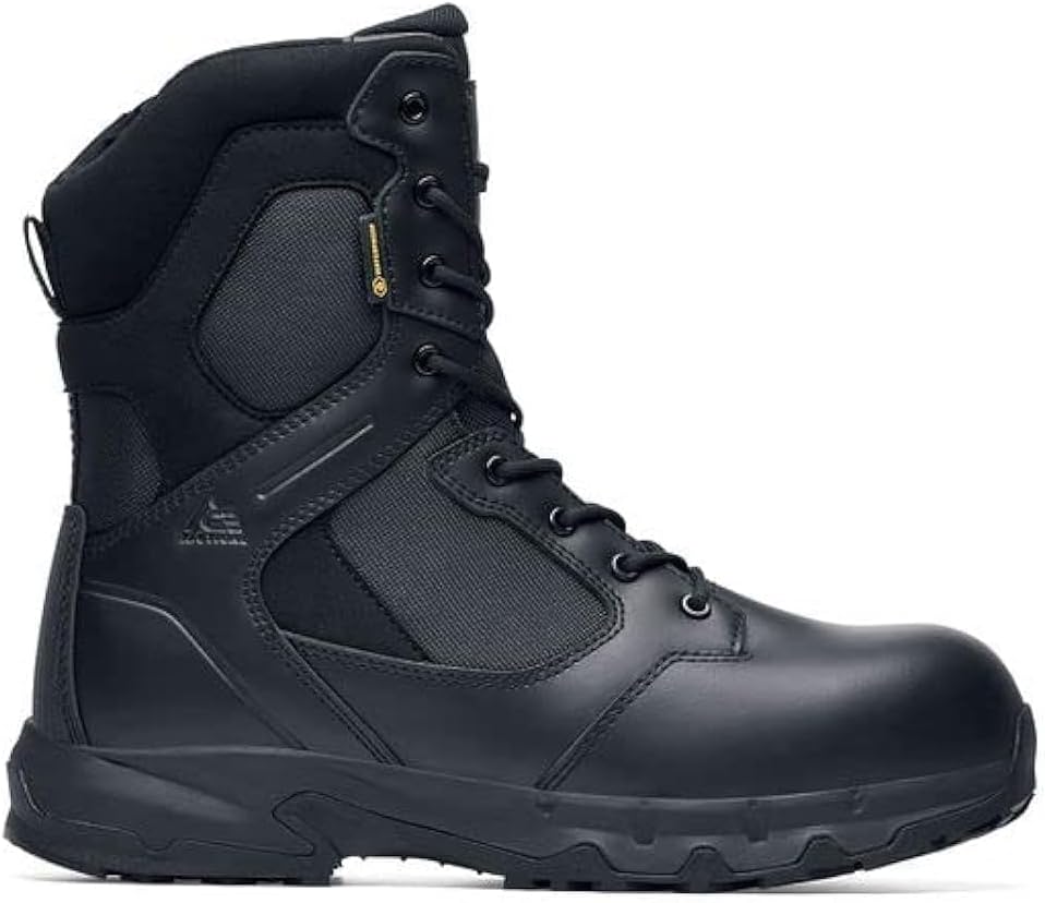 

Ботинки ACE Defense, мужские, женские, унисекс, с нанокомпозитным носком (NCT) высотой 20 см или 15 см, противоскользящие, водоотталкивающие, черные Ace Work Boots