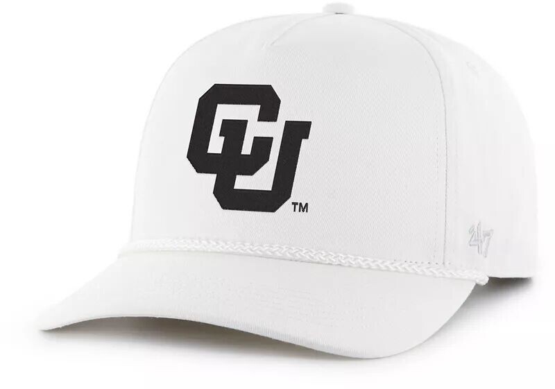 

Мужская белая регулируемая кепка Colorado Buffaloes '47 с веревочной сцепкой