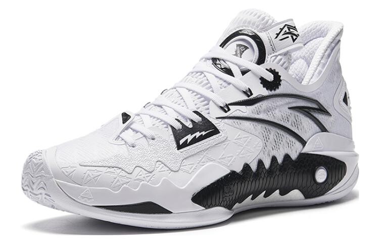 Кроссовки Anta Frenzy 5 Basketball, белый/черный/серый — фото 2