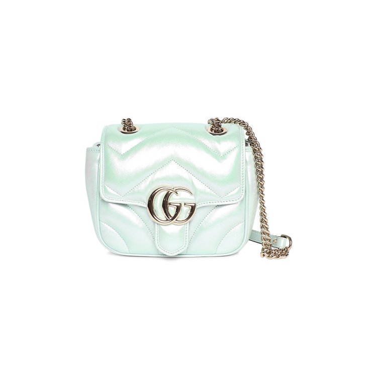 

Сумка через плечо Gucci Marmont Mini Shoulder Bag, цвет Iridescent Salvy Green