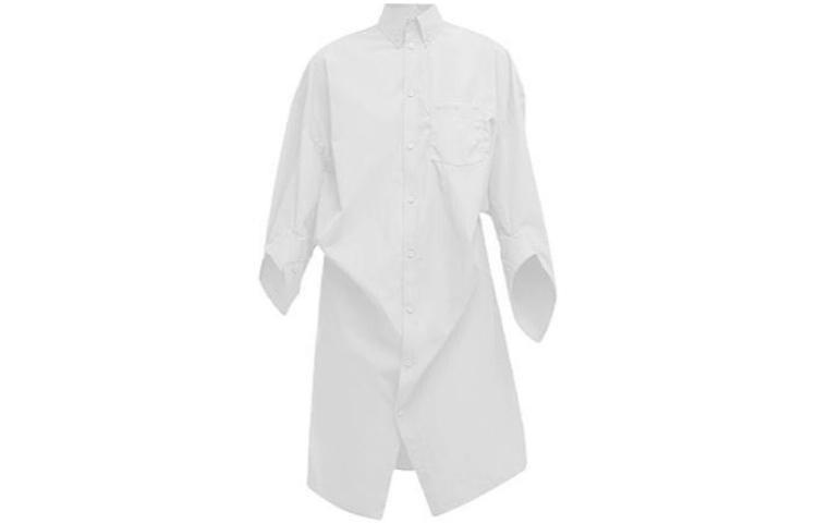 

Платье с длинными рукавами женское белое Balenciaga