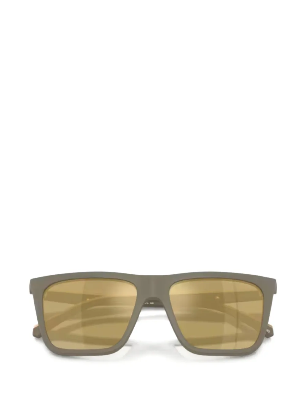 

Солнцезащитные очки в прямоугольной оправе Emporio Armani, бежевый