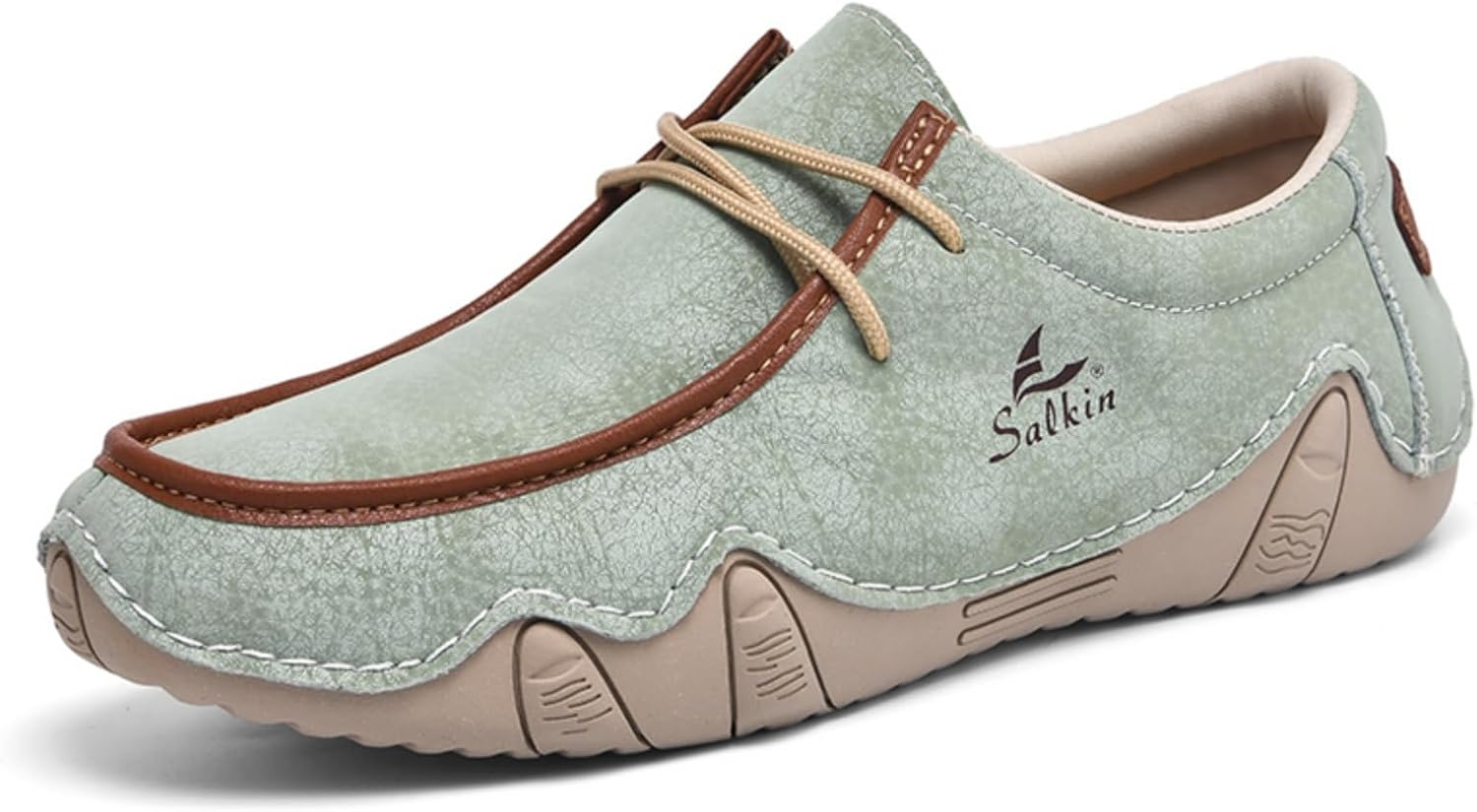 

Мужские повседневные модные кроссовки - для вождения, ходьбы, походов, мягкие мокасины - стильная обувь для различных случаев Kpdwfms, светло-зеленый