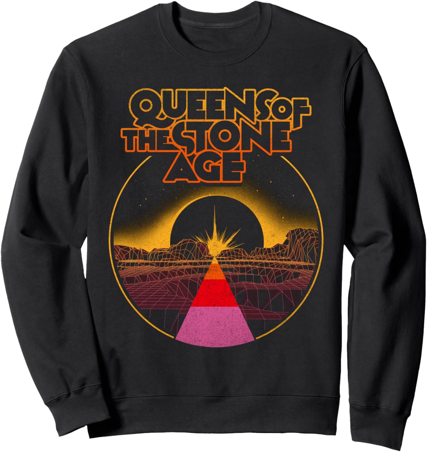 

Официальная толстовка Queens of the Stone Age Desert Sun, черная, Черный, Официальная толстовка Queens of the Stone Age Desert Sun, черная