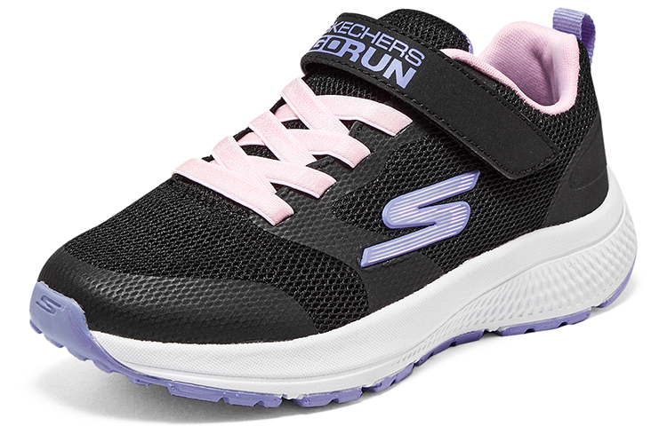 Skechers Детские кроссовки для бега GIRLS с амортизацией, износостойкие, низкие, цвет черный, фиолетовый — фото 3