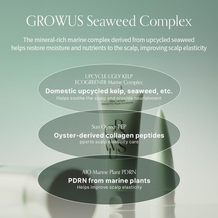 Минеральное средство для ухода за волосами Growus Algae Therapy, не требующее смывания. Grow Gorgeous — фото 3