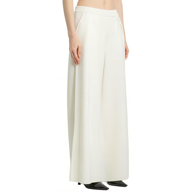 

Высокие Брюки с Широкими Штанинами MaxMara, Белый