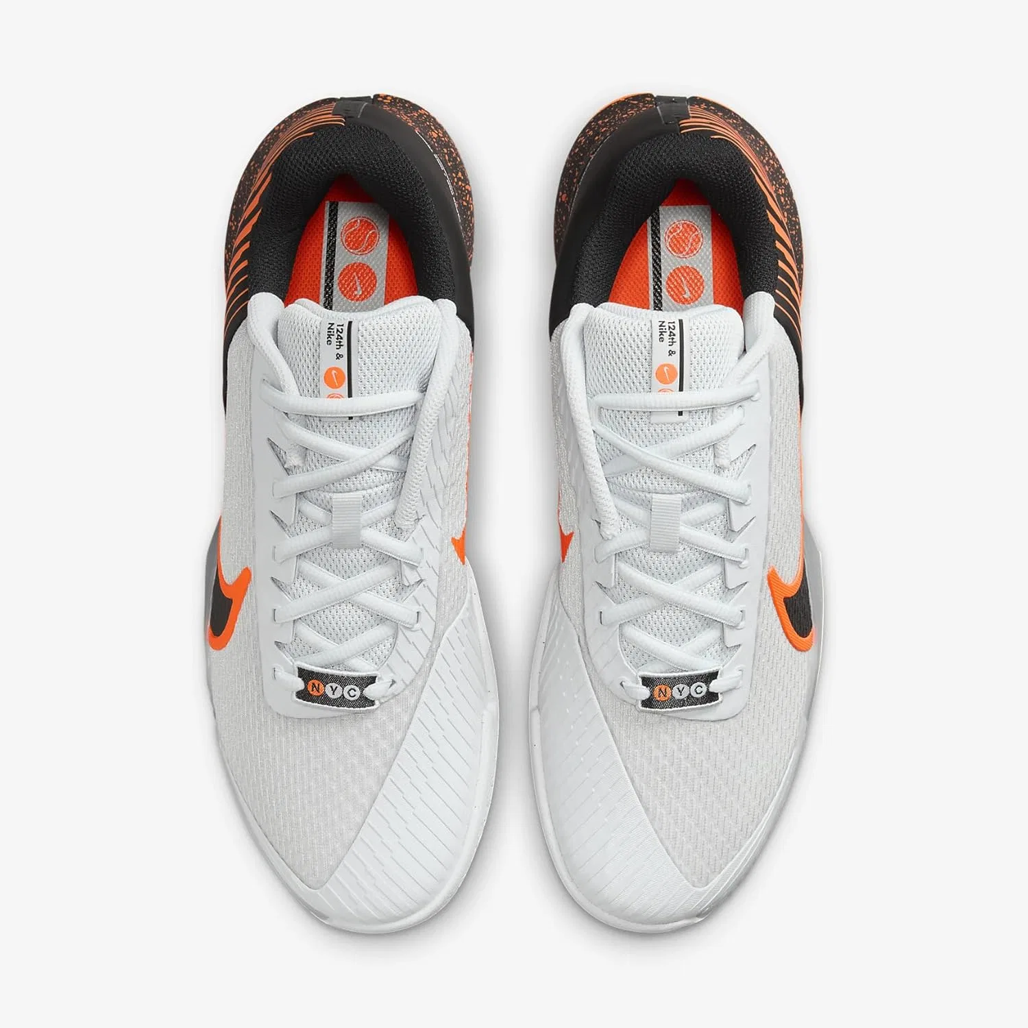 Кроссовки теннисные Nike Zoom Vapor Pro 2 HC Premium, Pure Platinum/Hyper Crimson/White/Black — фото 4