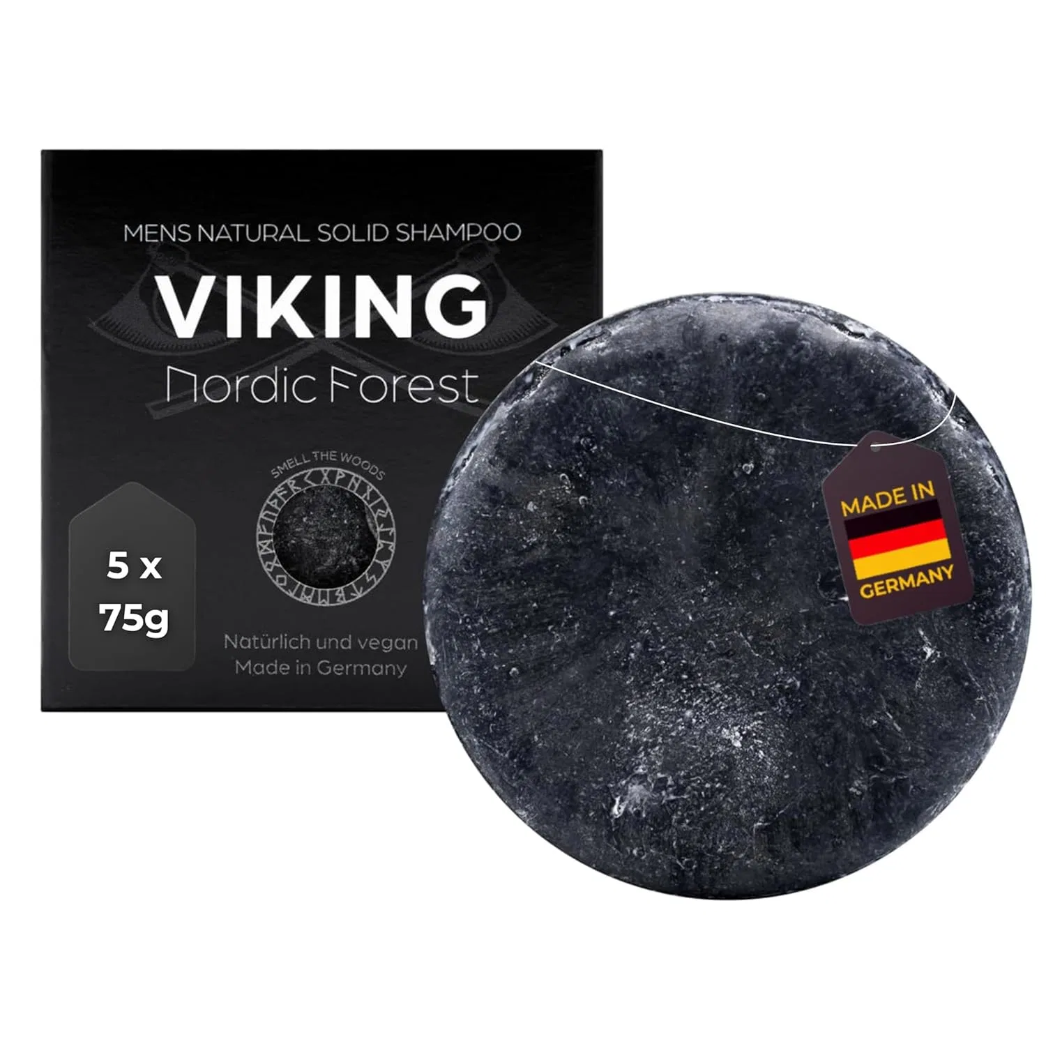 Твердый шампунь «Viking Nordic Forest» с ароматом сосны от MEDUNA Meduna