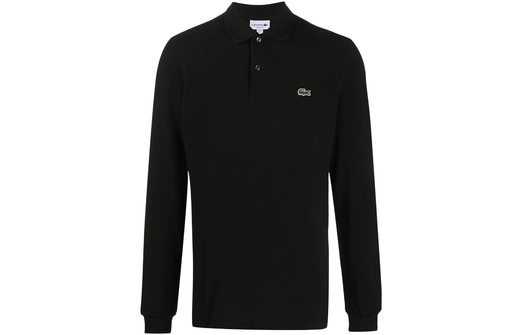 Футболка поло с длинным рукавом и нашивкой с логотипом LACOSTE, 166/Темно-синий — фото 2