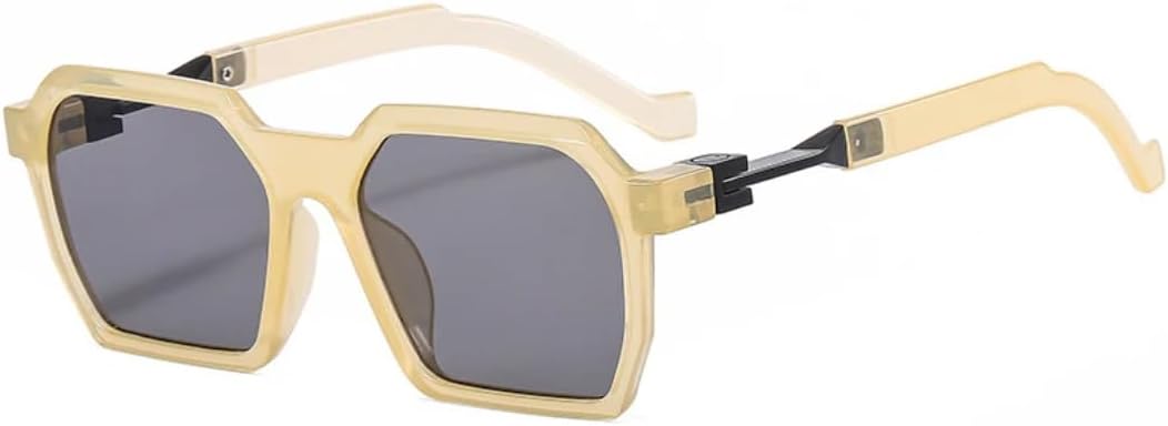 

Модные солнцезащитные очки для женщин в стиле ретро, ​​дизайнерские, с прозрачными линзами, цветные, с защитой от УФ-излучения UV400; для мужчин – трендовые, голубые и розовые солнцезащитные очки SZVVBKK, Jelly Beige Grey