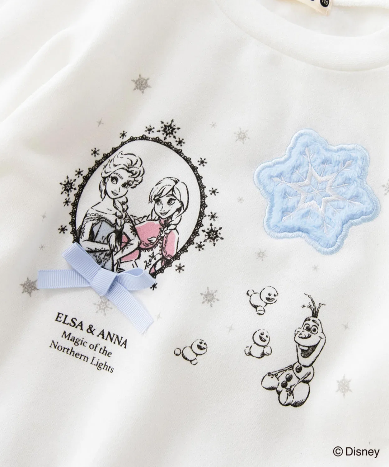 Толстовка с принтом Disney Collection Рапунцель, флисовая, с тюлем, айвори — фото 2