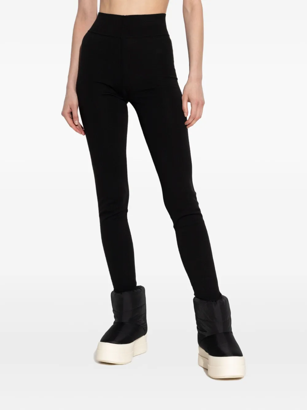 

Шерстяные брюки с завышенной талией Rick Owens, черный