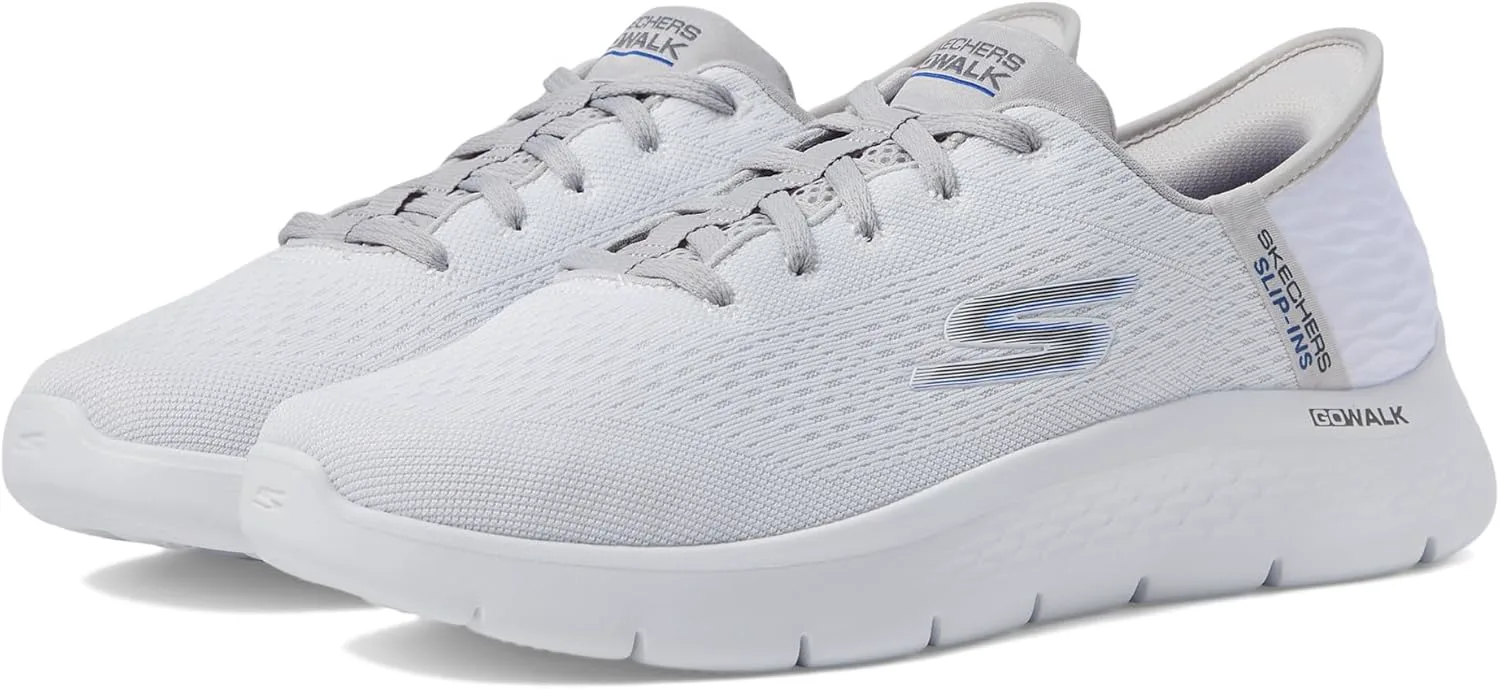 Мужские кроссовки Skechers Go Walk Flex - Новый мир, белый/серый — фото 3