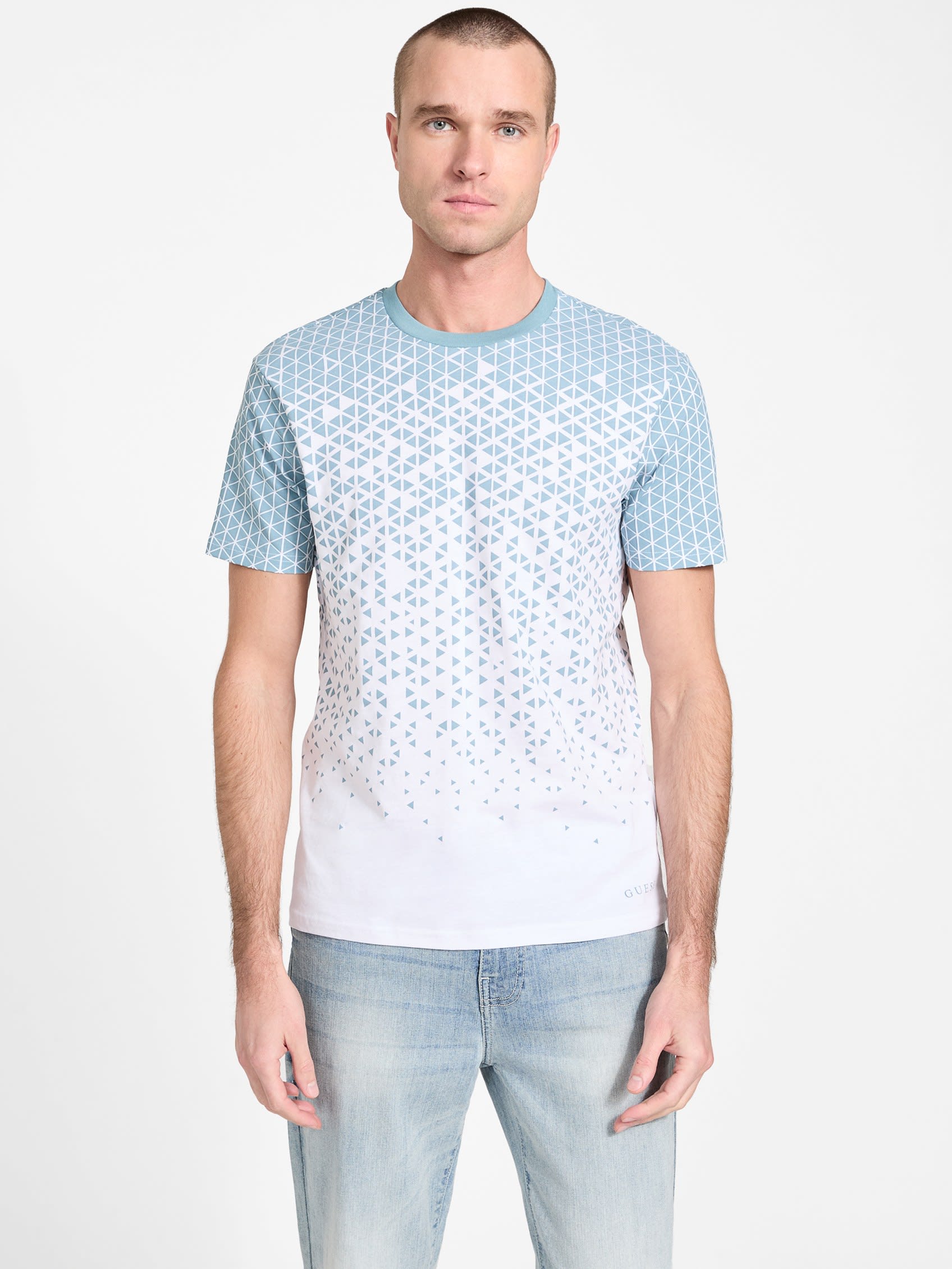 

Футболка Eco Reyes Geo Guess Factory, цвет pale sky