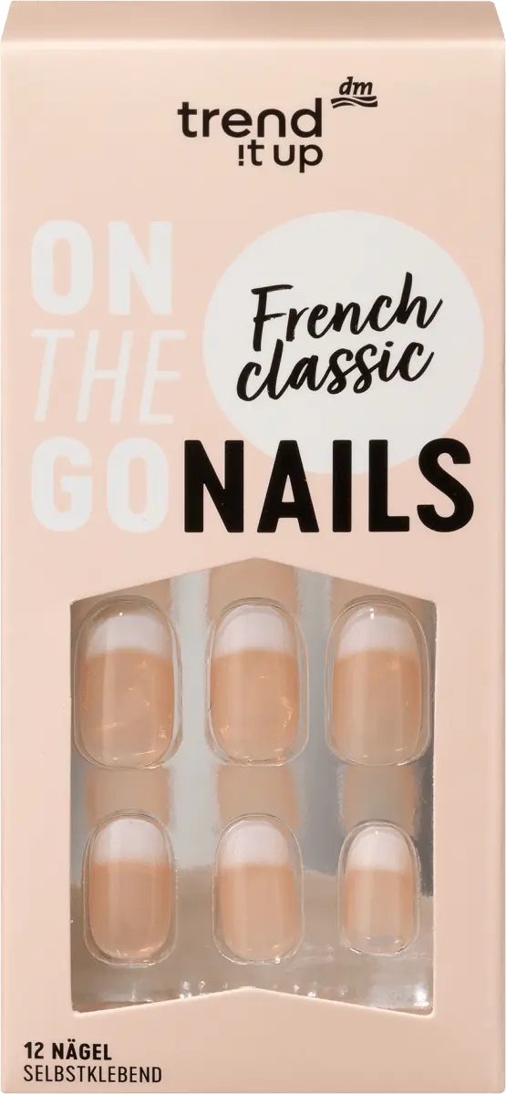 

Накладные ногти On-The-Go Nails French Classic 12 шт. trend !t up
