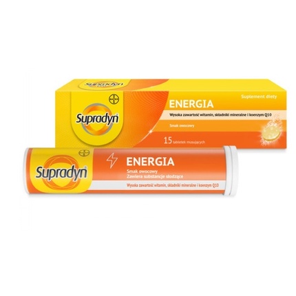 

Шипучие таблетки Energy Boost - 15 таблеток Supradyn