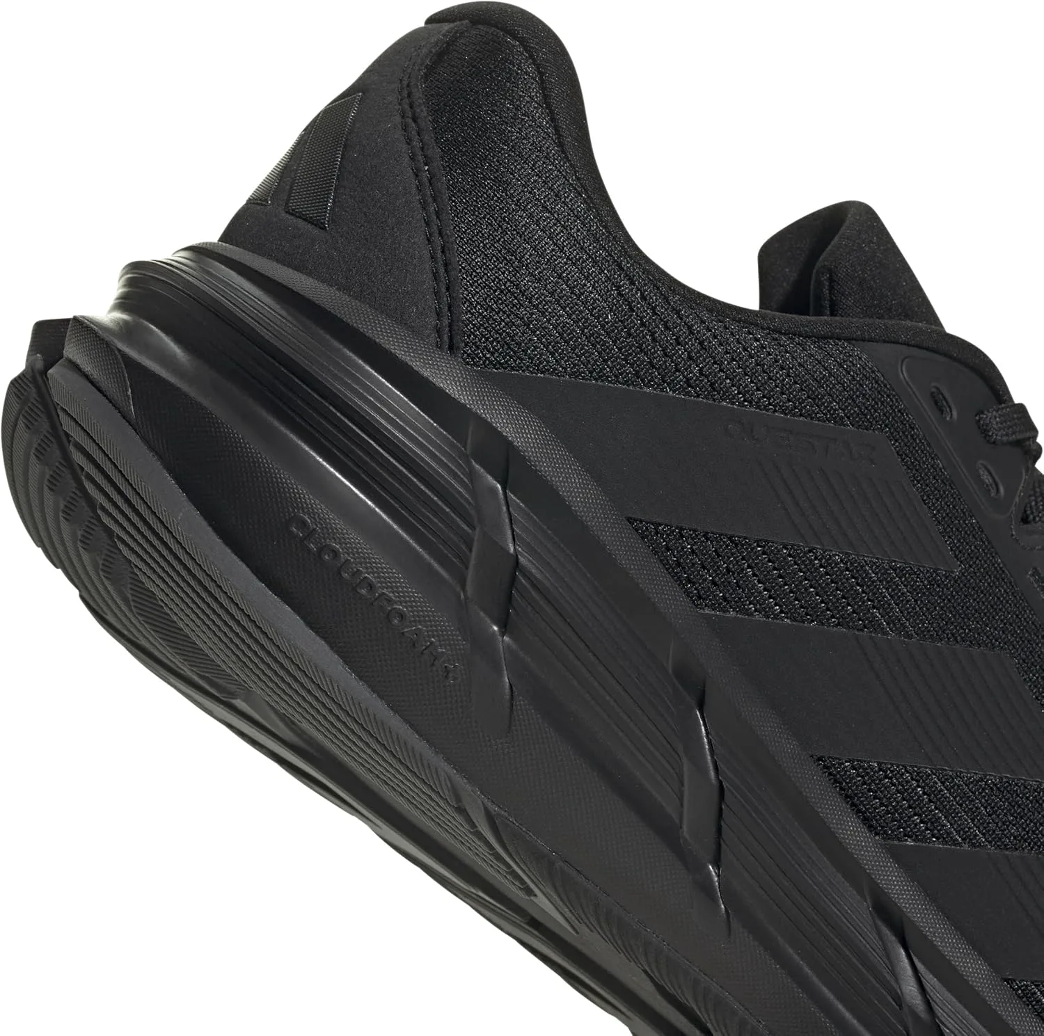Мужские кроссовки Adidas Questar 3 для бега, черный/серый — фото 2