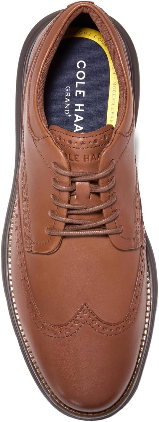 Мужские оксфорды Cole Haan Grand Ultra с ультралегким крыловым носком, Woodbury/Java — фото 4