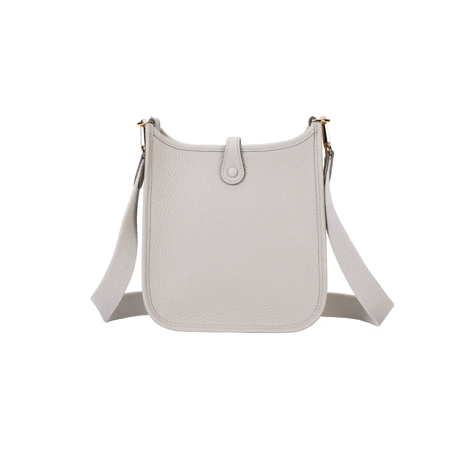 HERMES Сумка через плечо Evelyne Clemence из коровьей кожи, мини кроссбод для женщин, 8L, цвет Beton Concrete Gray — фото 3