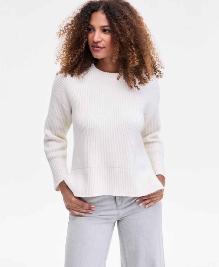 

Уютный женский свитер с круглым вырезом, эксклюзивно от Macy's INC International Concepts, Vintage Cream