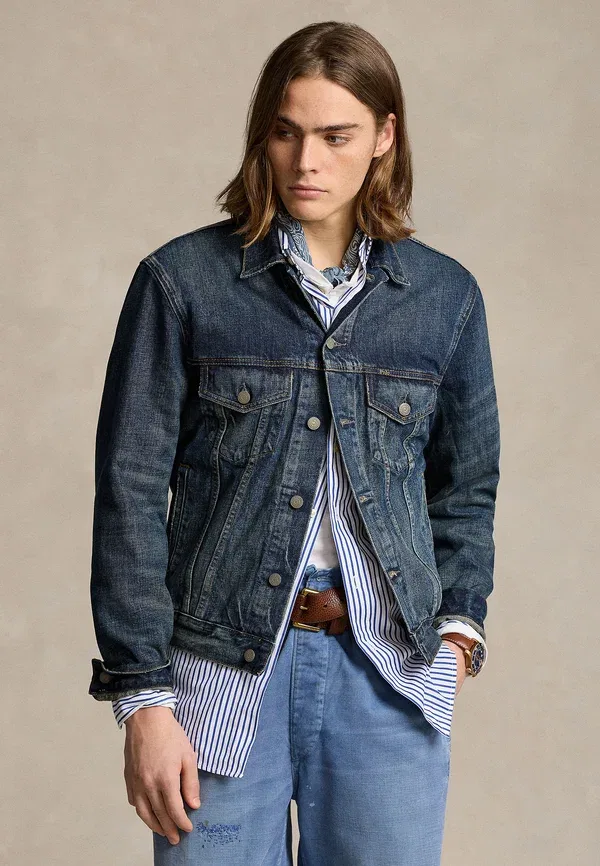 Куртка джинсовая trucker Polo Ralph Lauren, trenton, выцветший деним