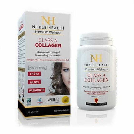 

Kollagen Klasse Коллаген с гиалуроновой кислотой 90 капсул, Noble Health