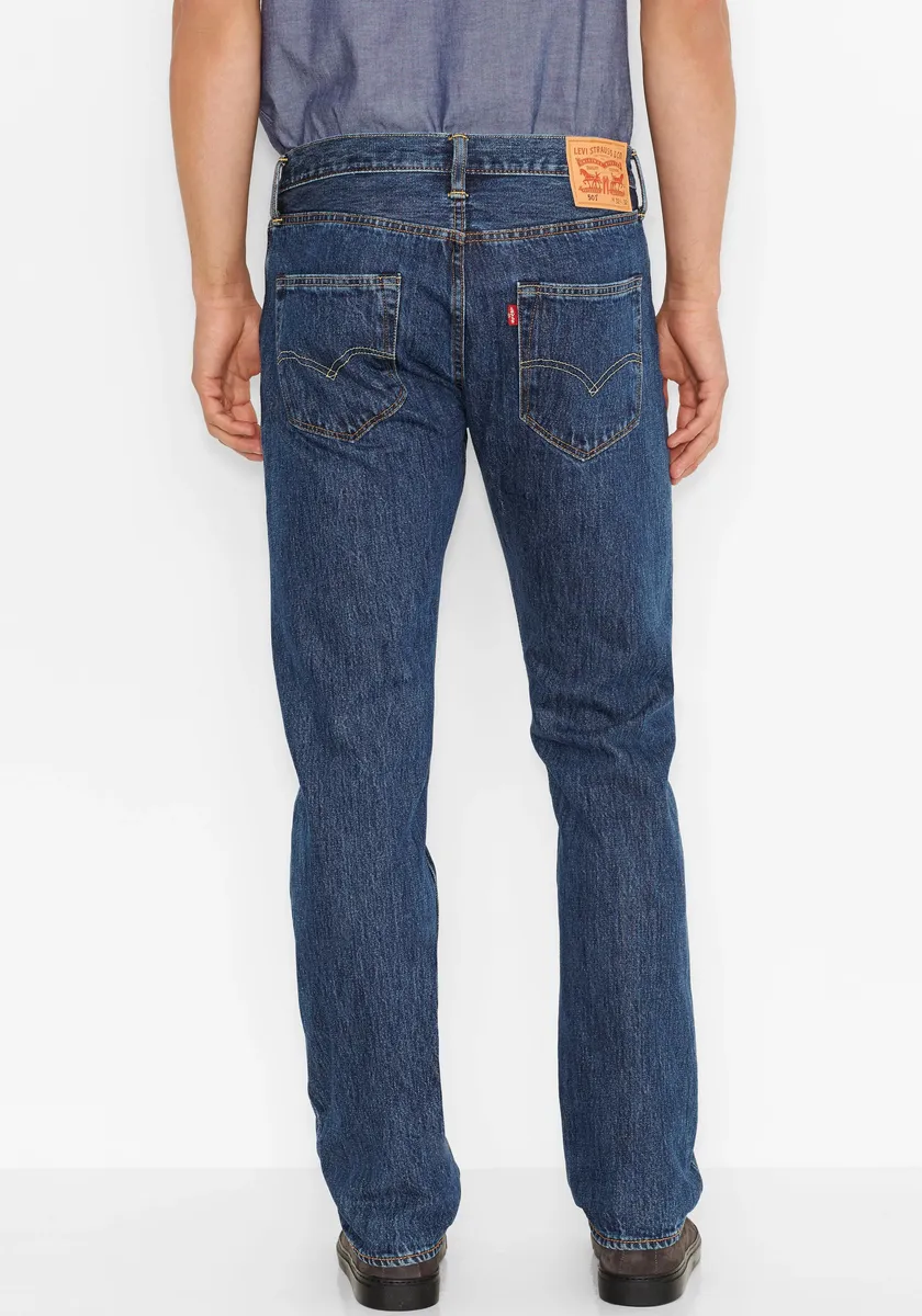 Прямые джинсы Levi's "501 LEVI'S ORIGINAL", с фирменной этикеткой, цвет Stonewash — фото 2