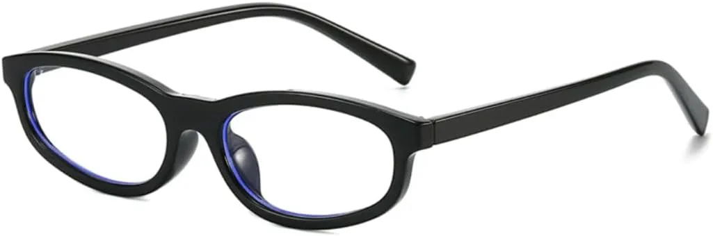 

Модные маленькие солнцезащитные очки «кошачий глаз» для женщин, ретро, ​​желто-синие, с защитой от УФ-излучения UV400, трендовые для мужчин UUPTTPL, Black Clear