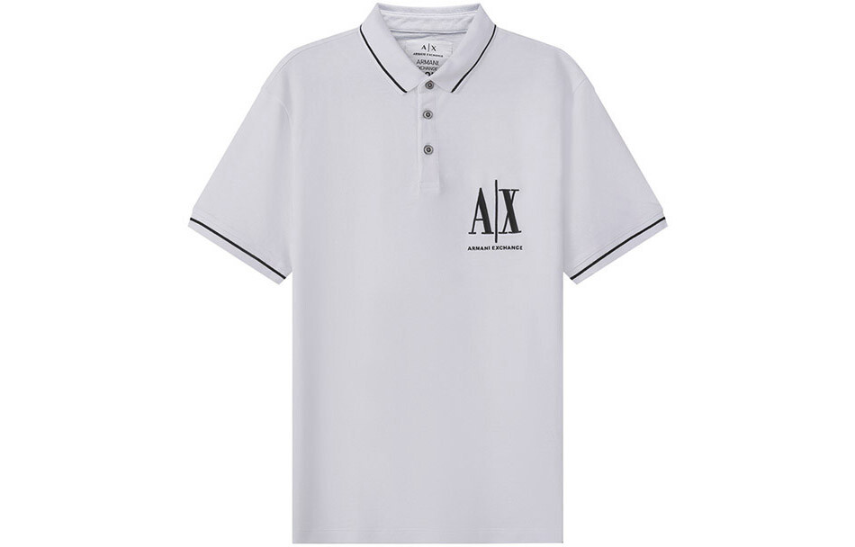 

Рубашка поло мужская белая Armani Exchange, белый