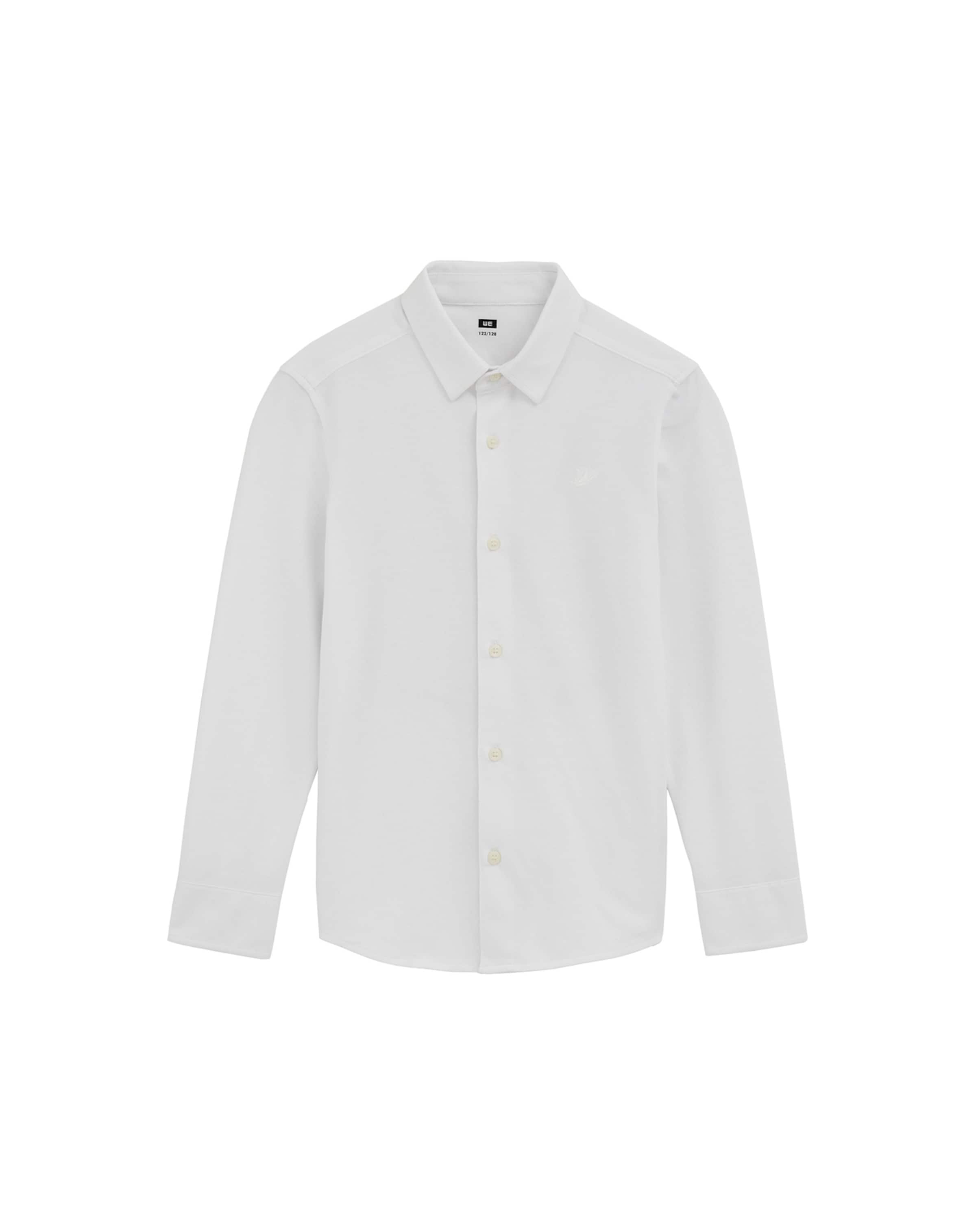 

WE Fashion Рубашка на пуговицах Regular fit в белом цвете