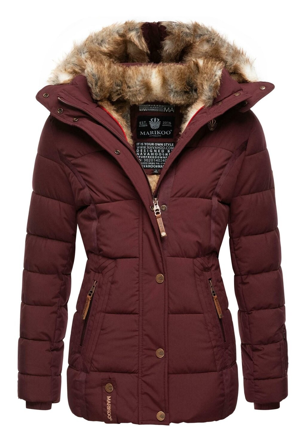 

Куртка зимняя Nekoo Marikoo, цвет dark red melange