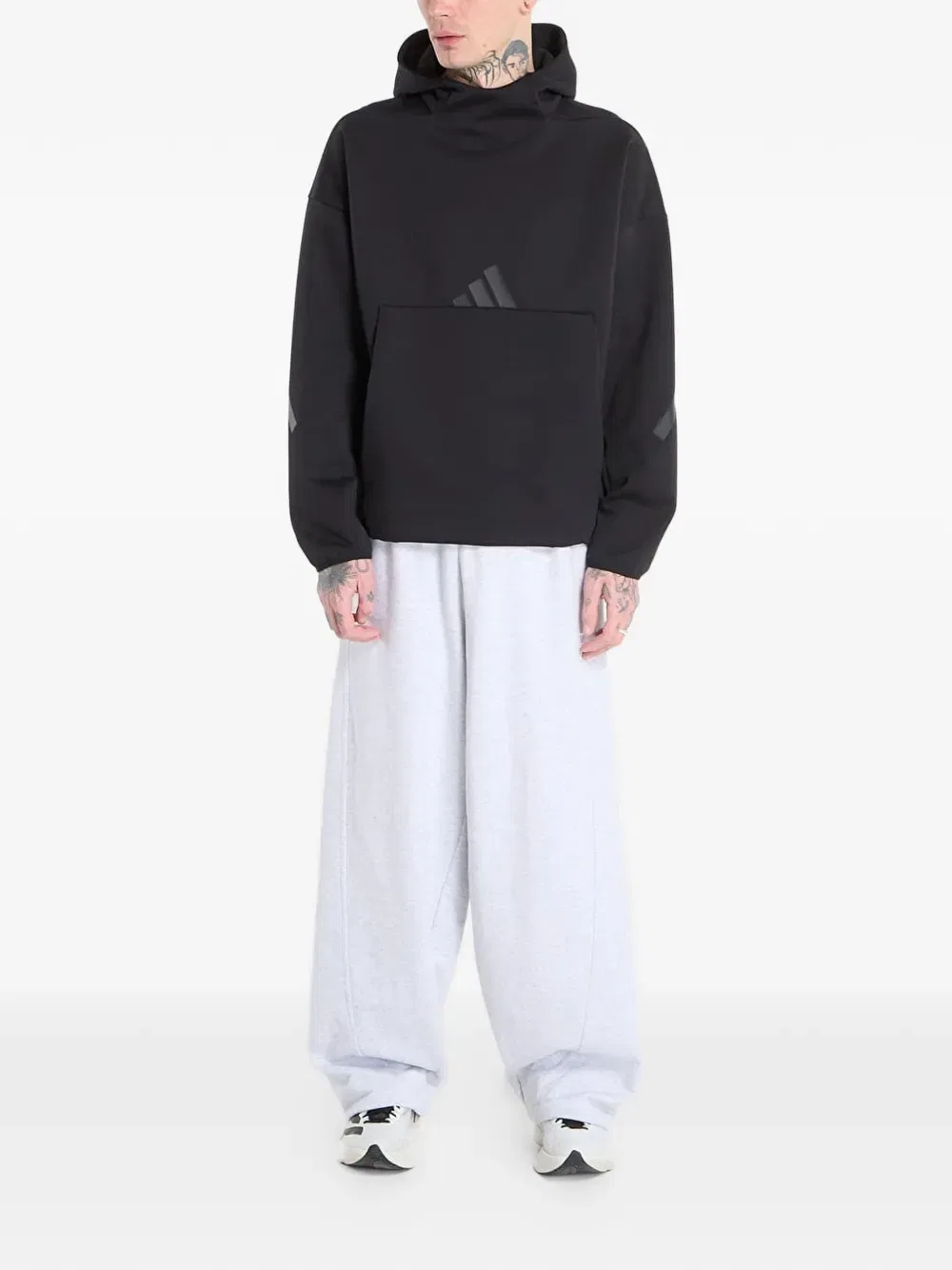 Худи с логотипом ZNE Adidas, черный — фото 2