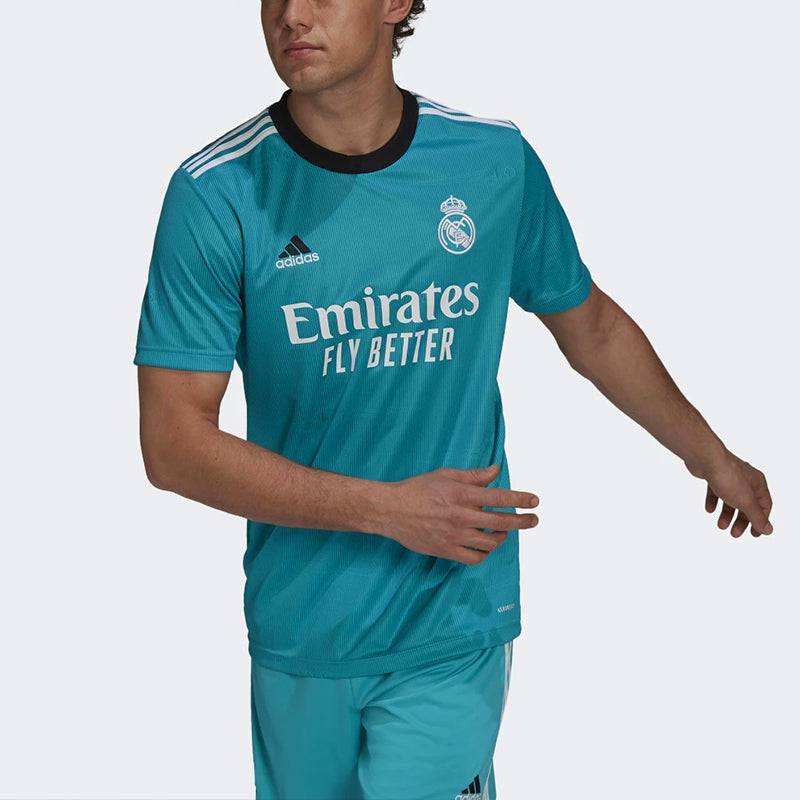 Джерси Men's adidas Real Madrid 2nd Away Fan Edition Short Sleeve Soccer/Football Malachite Green Jersey — фото 3