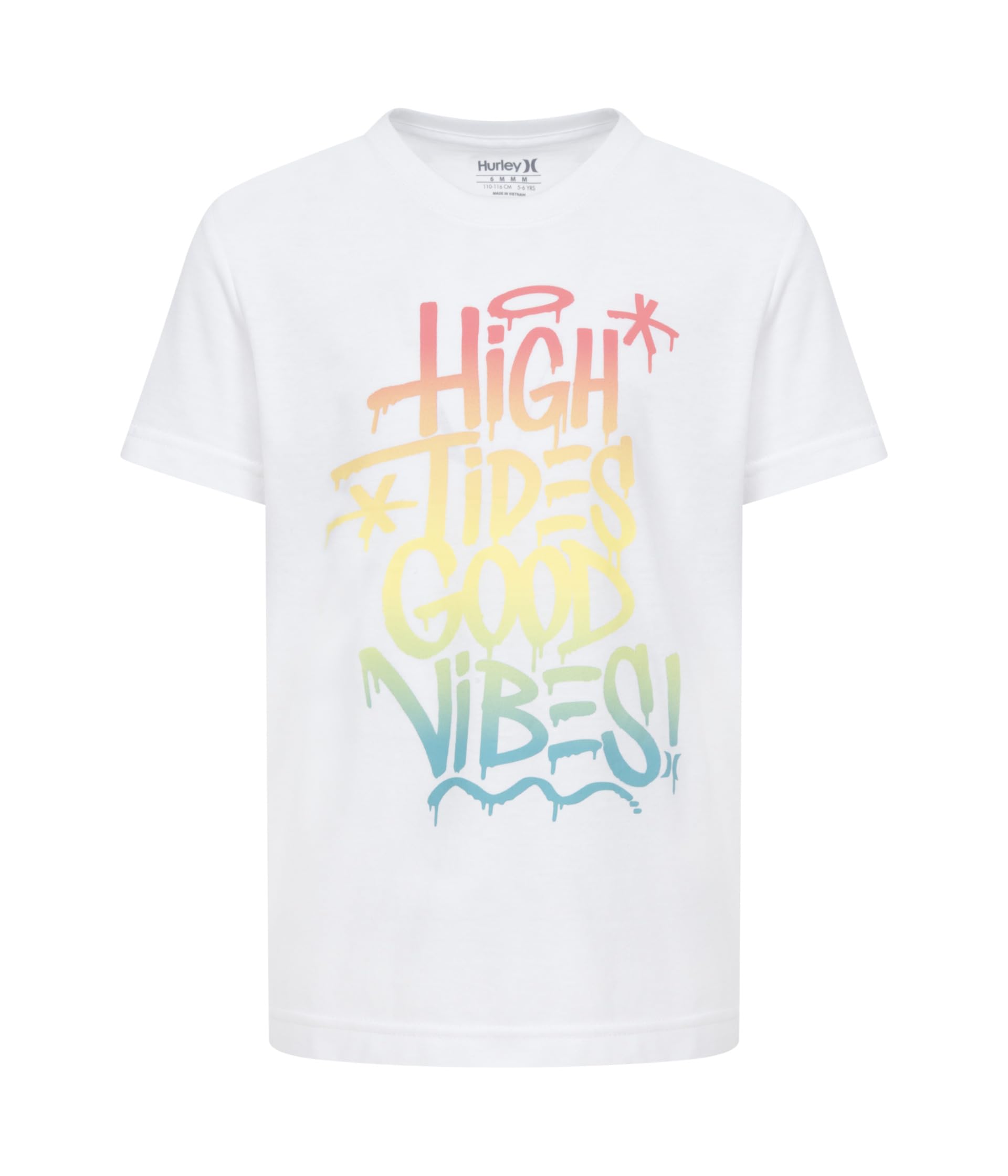 

Футболка Hurley Kids Vibin Graphic T-Shirt, белый