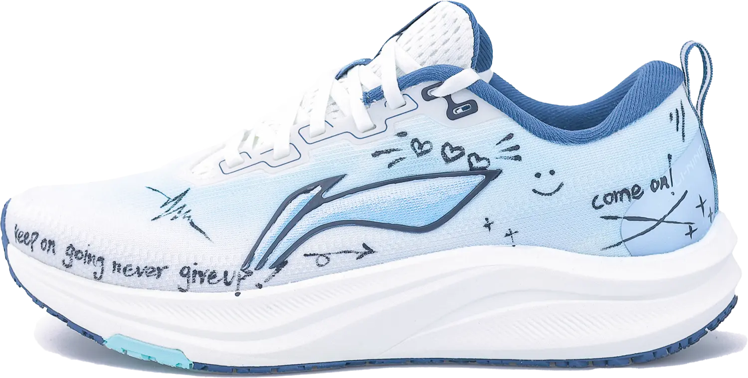 

LINING Кроссовки Red Hare 8 мужские низкие белые с голубым, цвет Light Blue