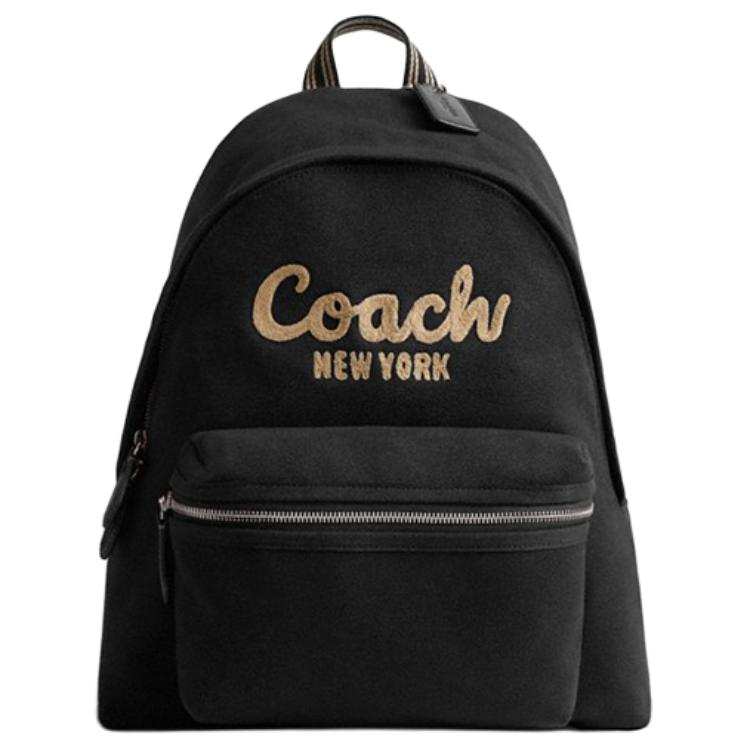 

COACH Большой тканевый рюкзак для женщин черный