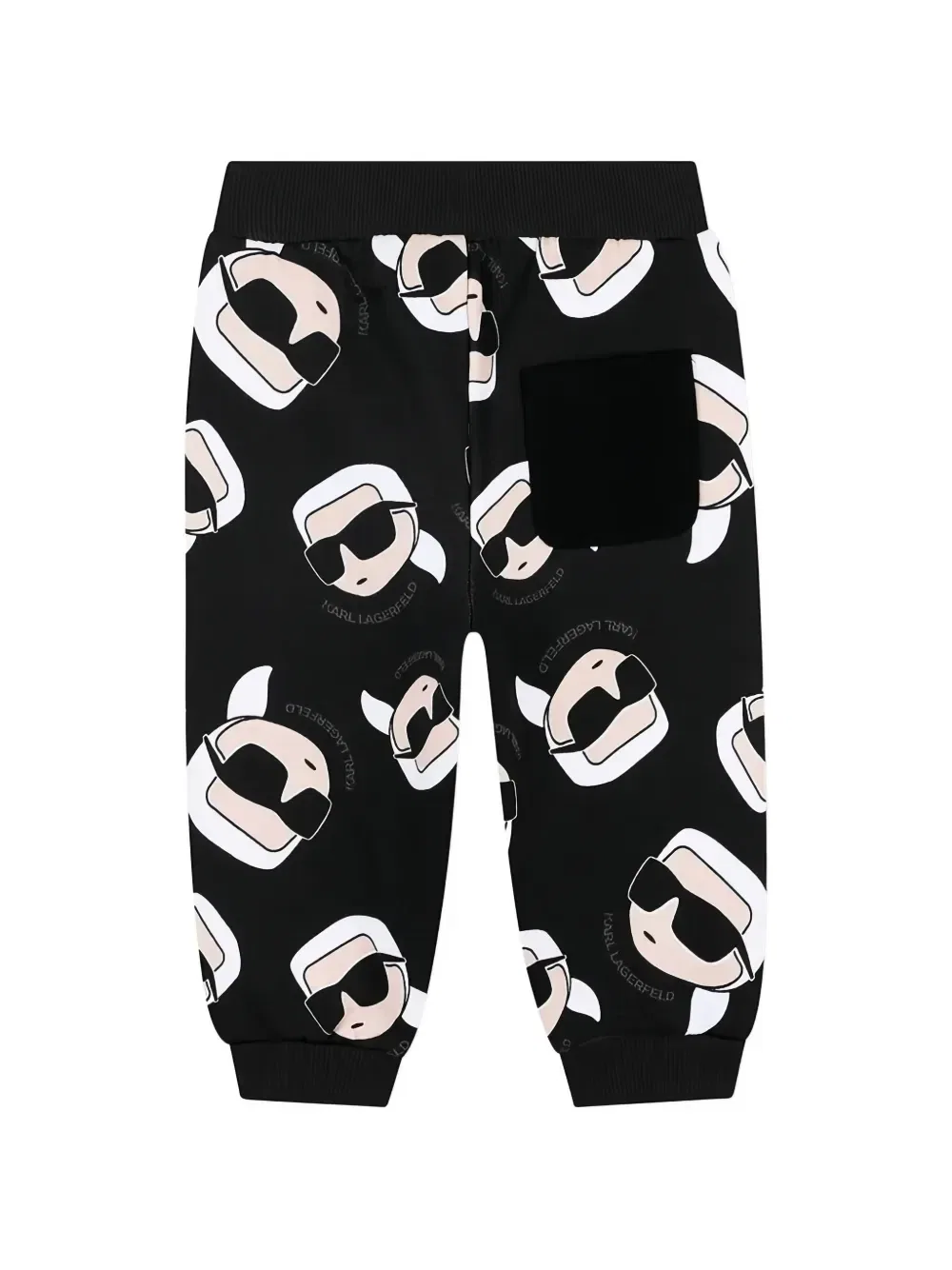 Спортивные брюки с принтом KARL LAGERFELD KIDS, черный — фото 2