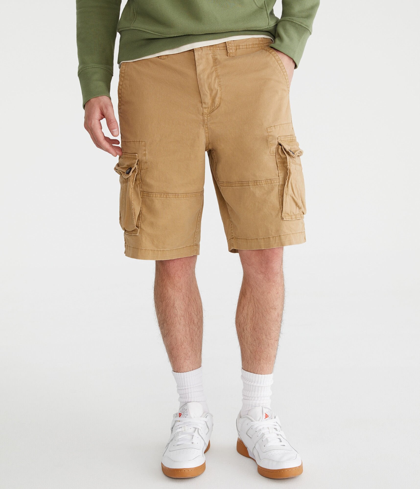 

Шорты-карго Aeropostale из эластичного твила 10 дюймов, цвет golden tan