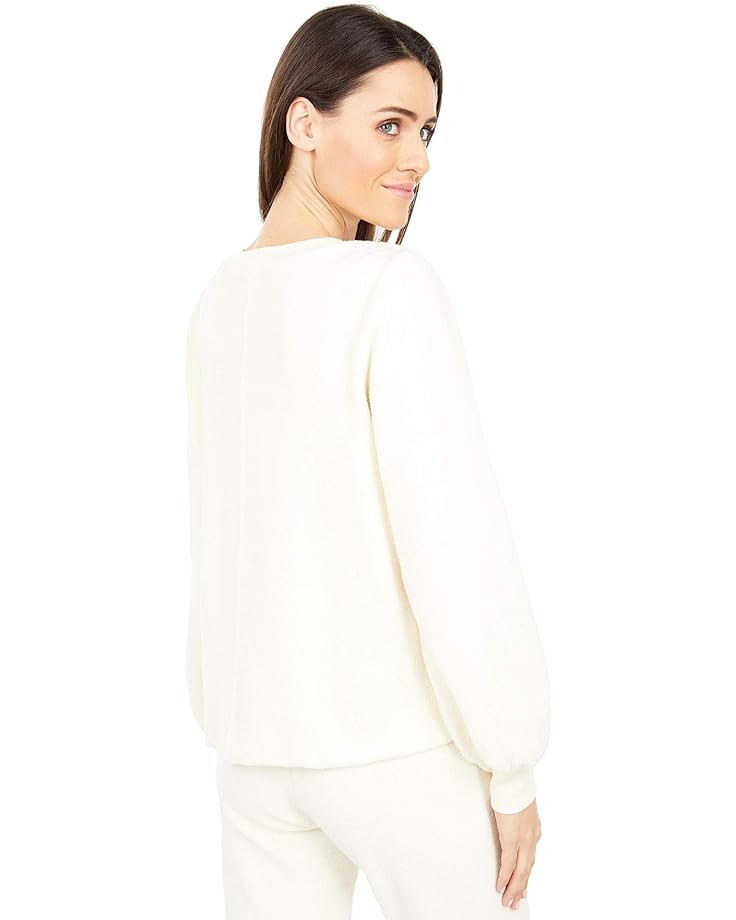 

Топ LAmade Tinsley Reversible Plush Modal Fleece Top, цвет Light Cream