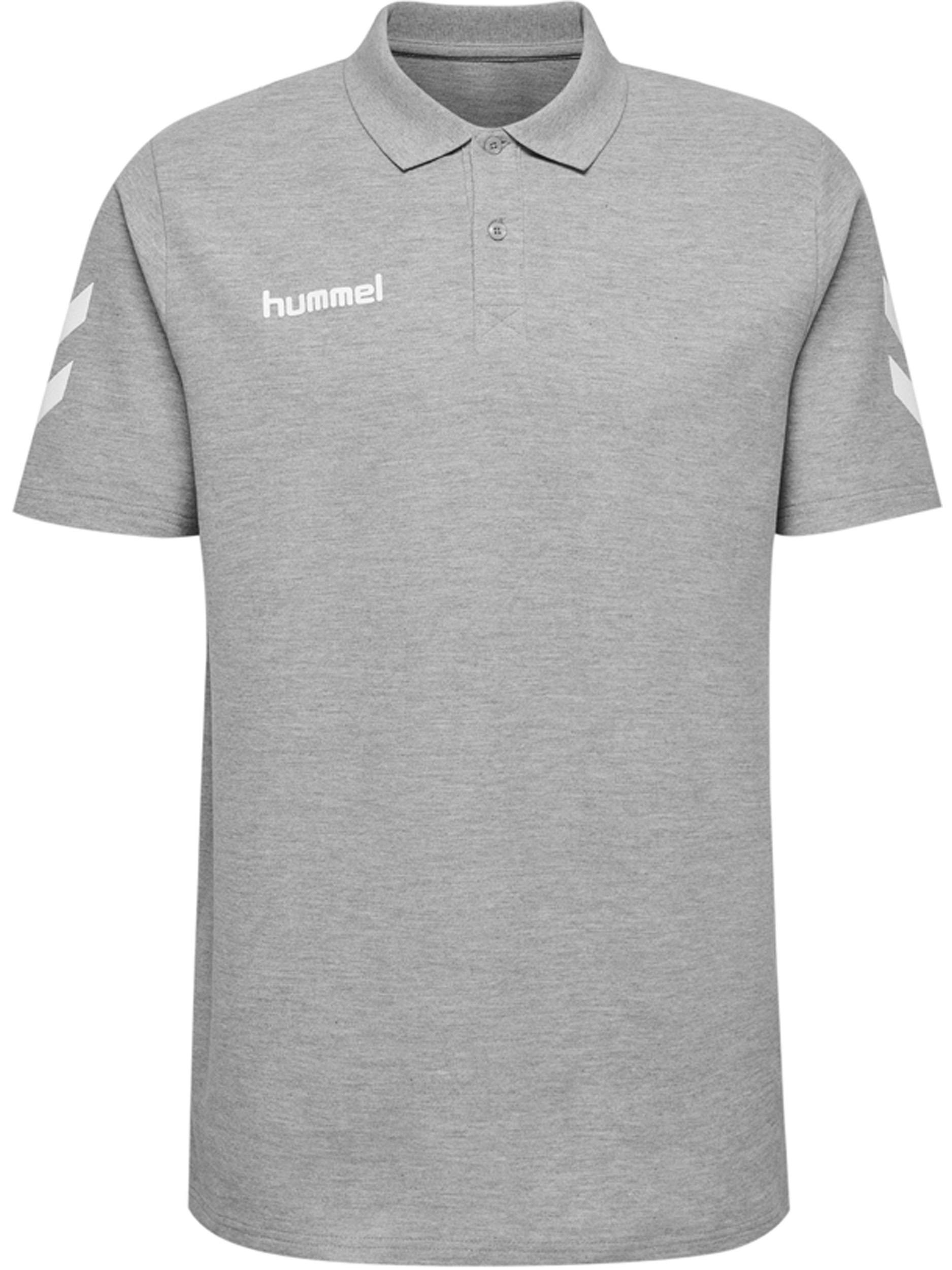 

Поло Hummel Baumwoll Hmlgo Cotton Polo, серый меланж