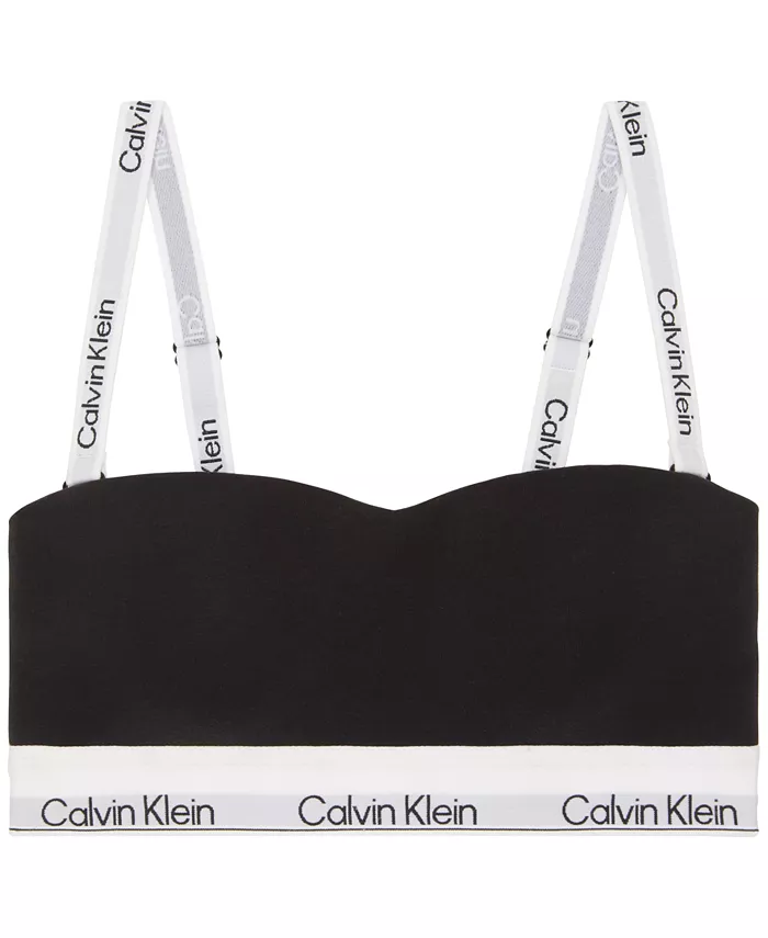 

Женский бюстгальтер-бандо Icon Cotton QF8497 Calvin Klein, черный
