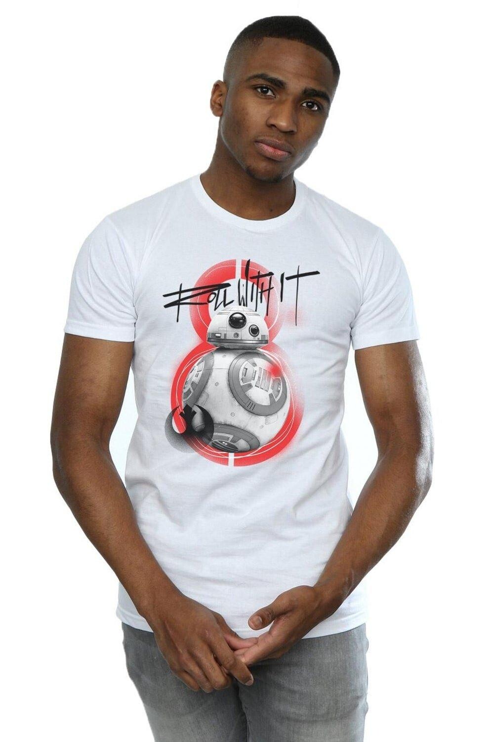 

Футболка «Последний джедай BB-8 Roll With It» Star Wars, белый