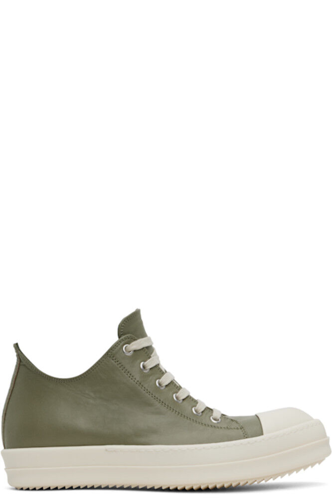 

Зеленые голливудские низкие кеды Rick Owens