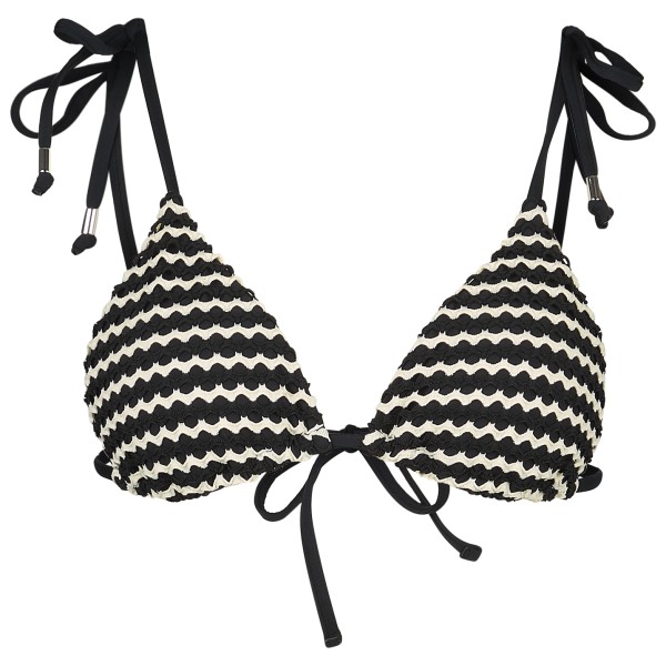 

Женский сетчатый трикотажный верх бикини Seafolly, черный