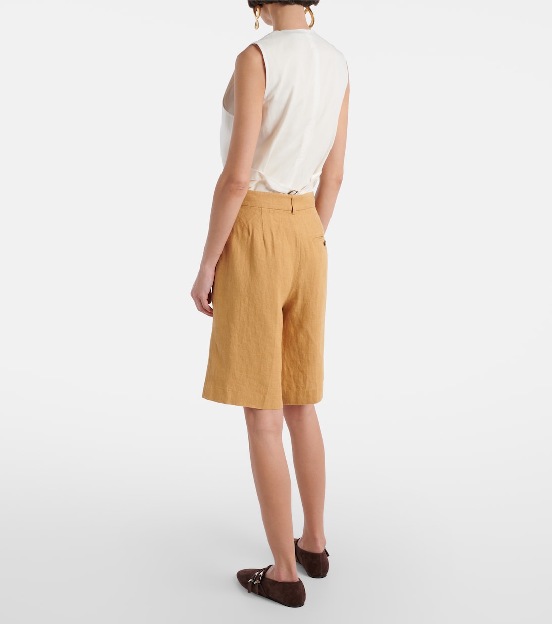 Льняные шорты Polo Ralph Lauren, Sand Dune — фото 3