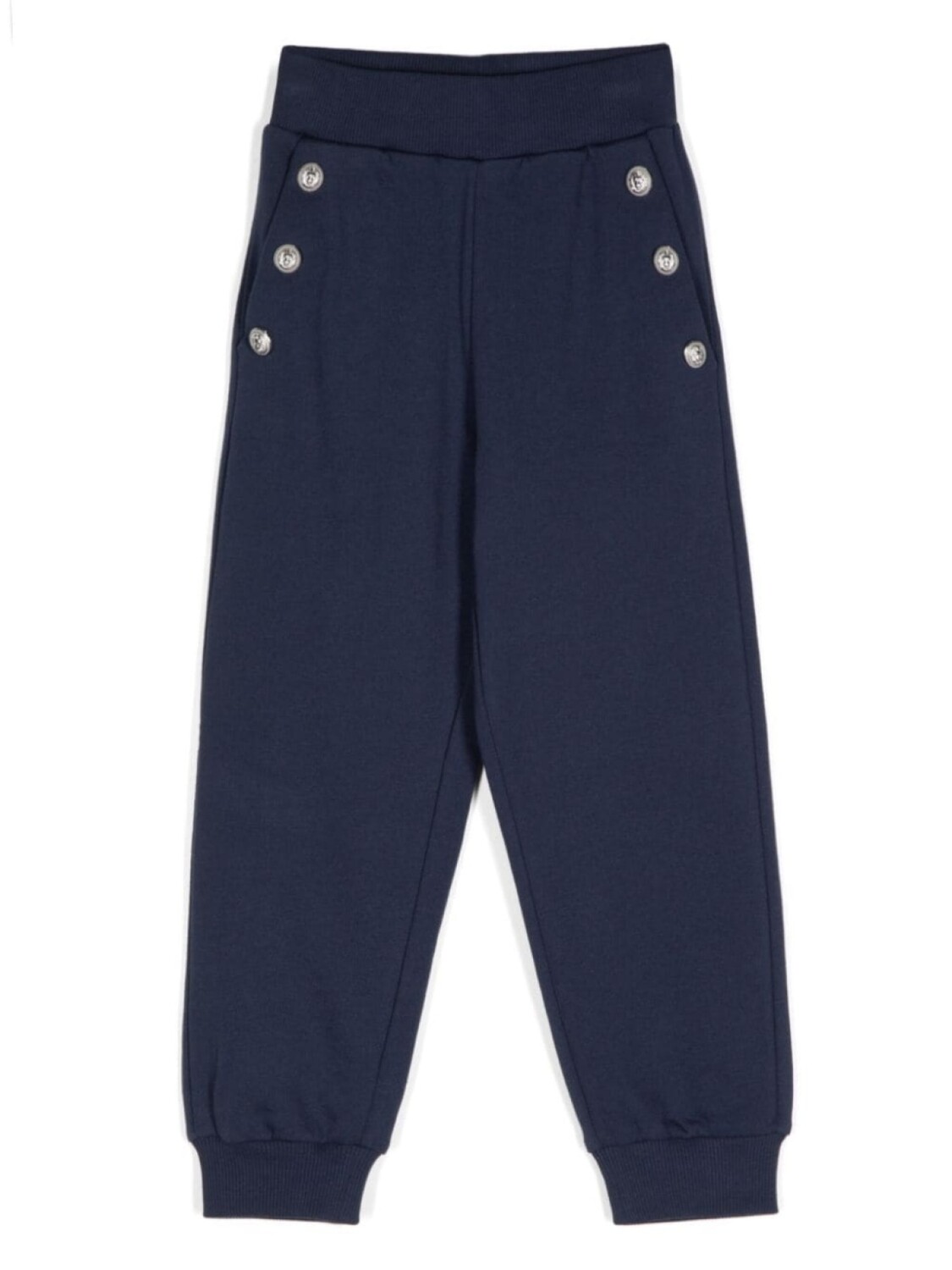 

Balmain Kids брюки с гравированными пуговицами, синий