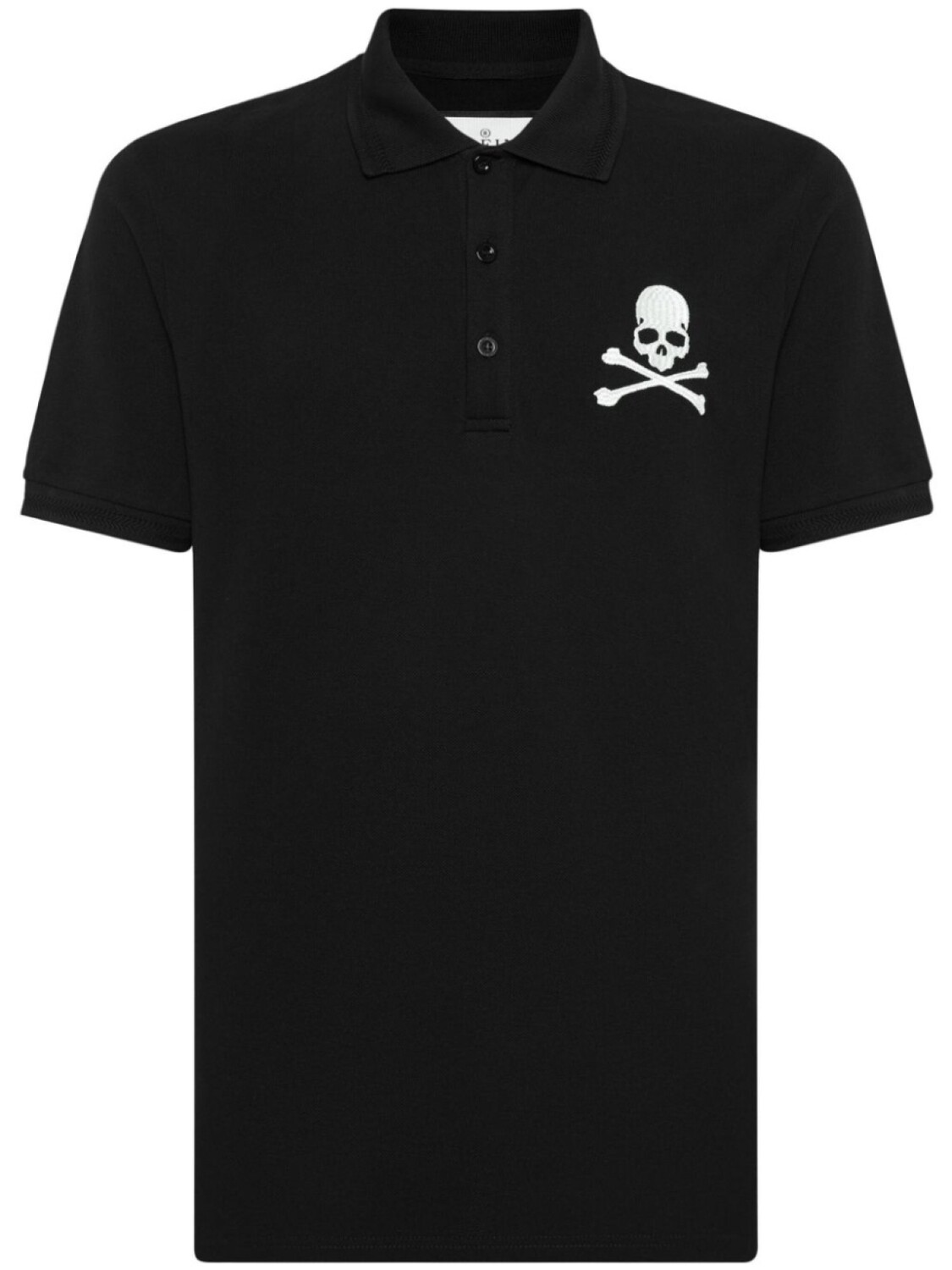 

Philipp Plein рубашка поло с принтом Skull & Bones, черный