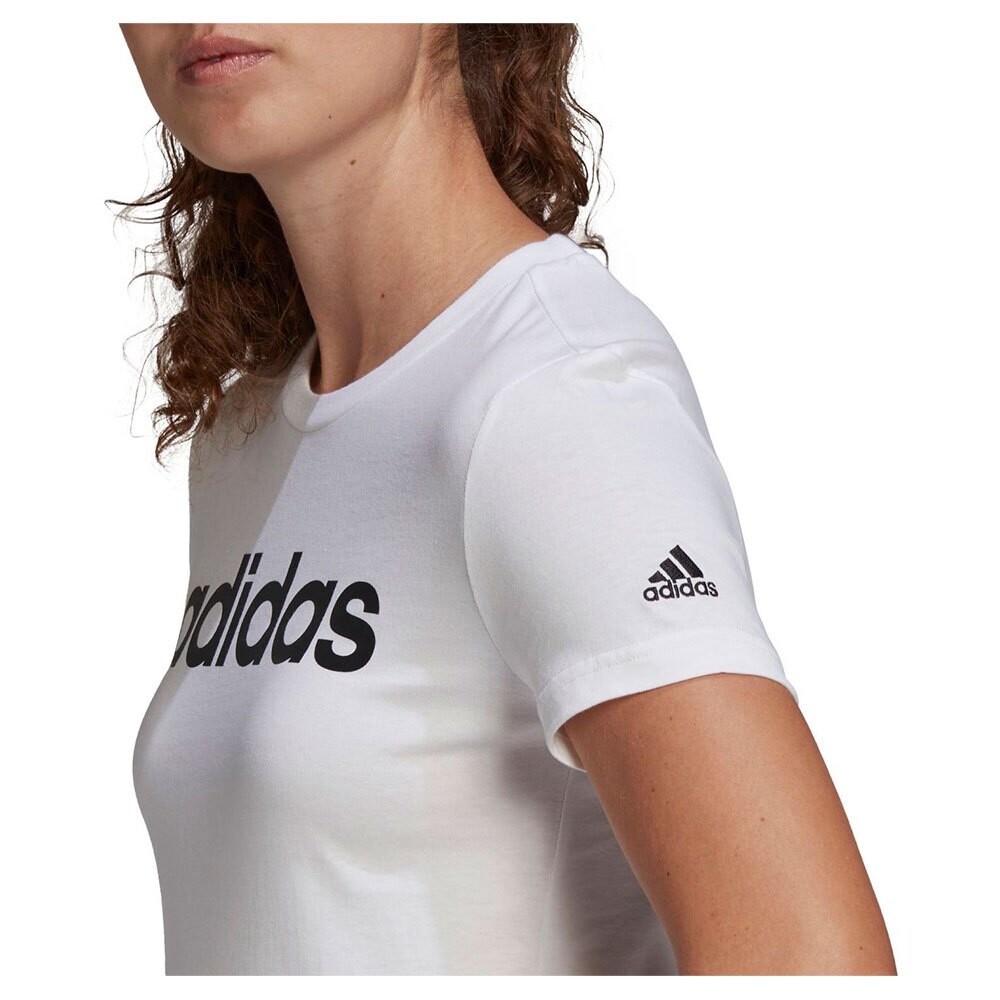 Футболка с коротким рукавом adidas Essentials Slim Logo, белый — фото 4